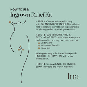 How to Use Ina Labs Ingrown Relief Kit